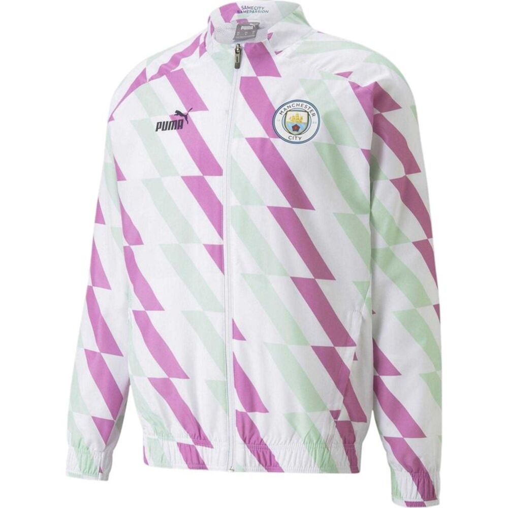 Puma Mens Prematch Manchester City FC Anorak / Puma White